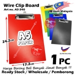 A5 Clip Board Single Wire Clip Board A5 Color PVC Clipboard A5-340